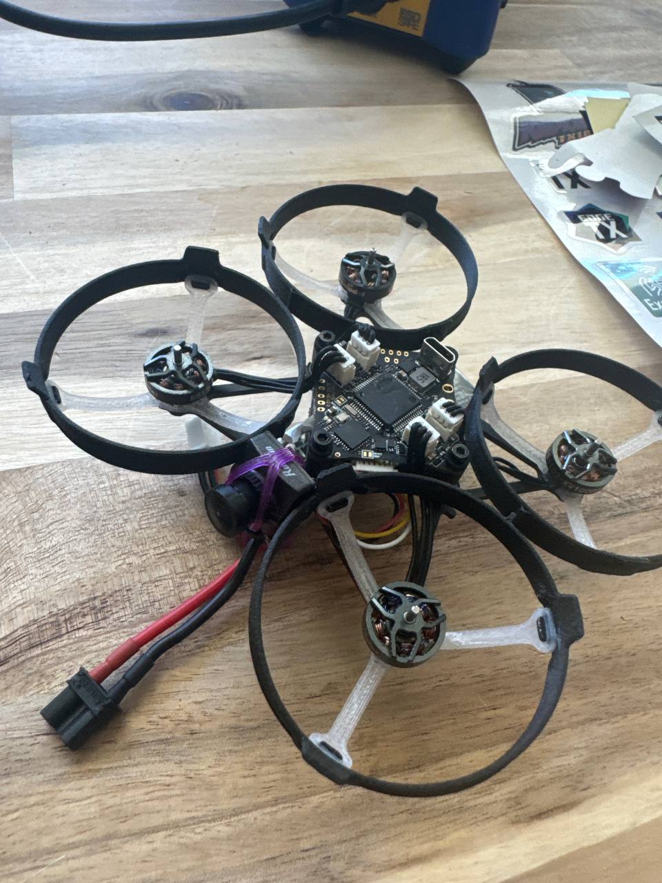 Custom cinewhoop build with 3D printed ducts